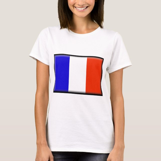 T-shirts Bandeira de St Martin (Frente)