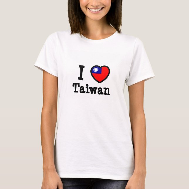 T-shirts Bandeira de Taiwan (Frente)