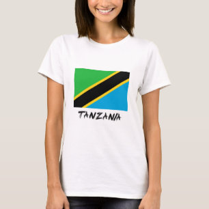 T-shirts Bandeira de Tanzânia