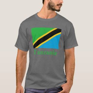 T-shirts Bandeira de Tanzânia com nome