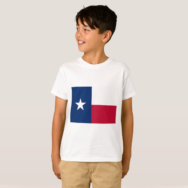 T-shirts Bandeira de Texas (Frente Completa)