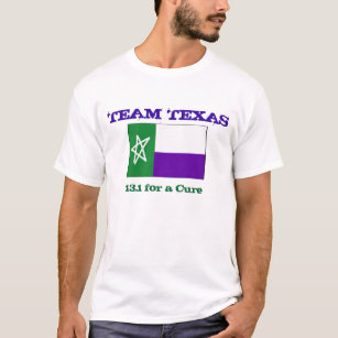 T-shirts Bandeira de TNT TX, EQUIPE TEXAS, 13,1 para uma