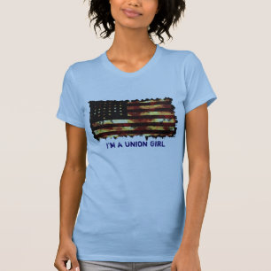 T-shirts Bandeira de união, guerra civil, T engraçado da