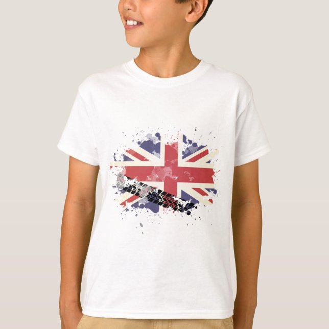 T-shirts Bandeira de Union Jack Reino Unido (Frente)