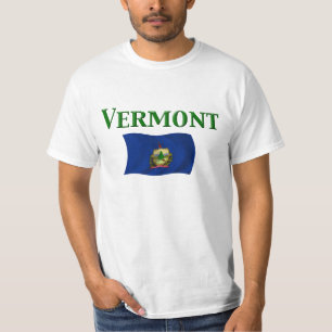 T-shirts Bandeira de Vermont