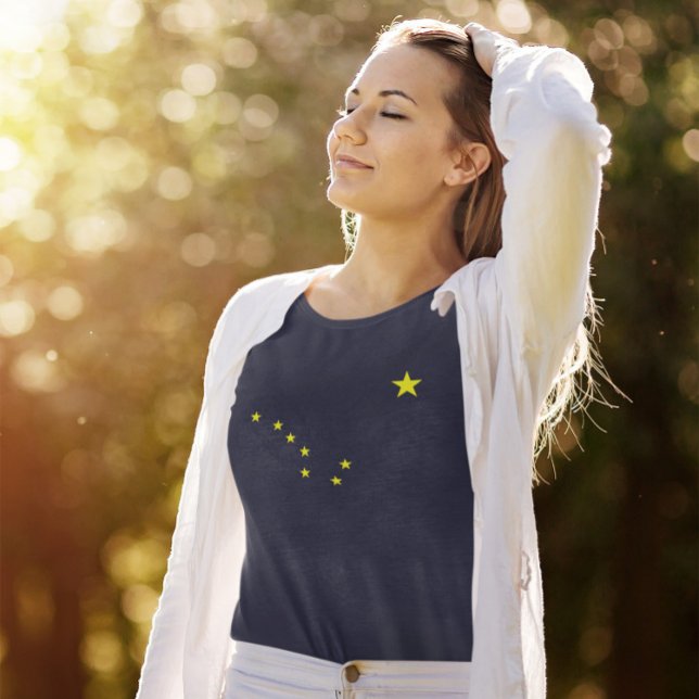T-shirts Bandeira do Alasca (Alaska Flag Style Tee)