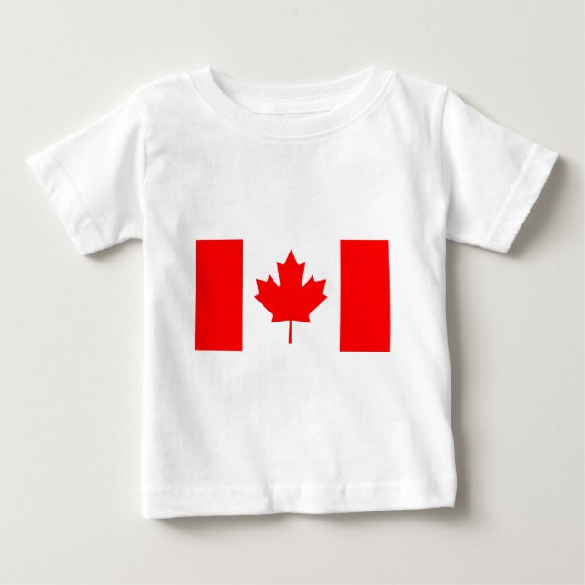 T-shirts Bandeira do Canadá (Frente)
