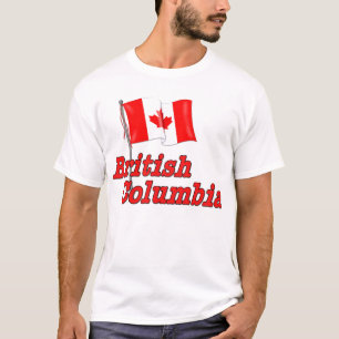 T-shirts Bandeira do Canadá - Colúmbia Britânica