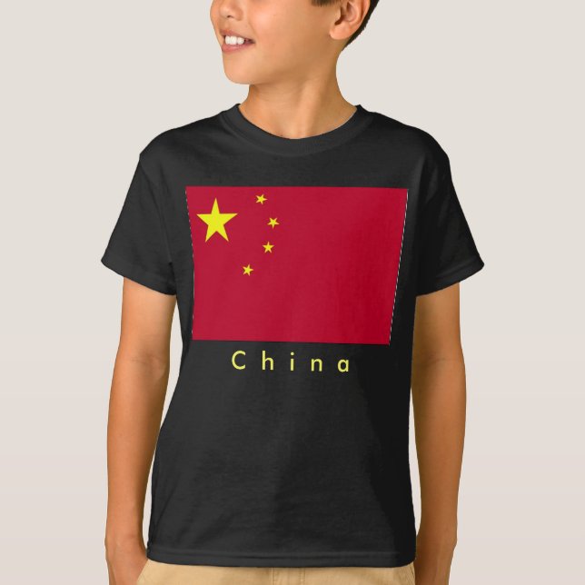 T-shirts Bandeira do diafragma chinês (Frente)