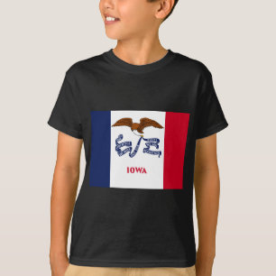 T-shirts Bandeira do estado de Iowa