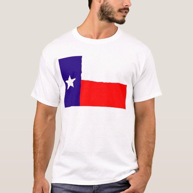 T-shirts Bandeira do Estado do Texas pop Art (Frente)