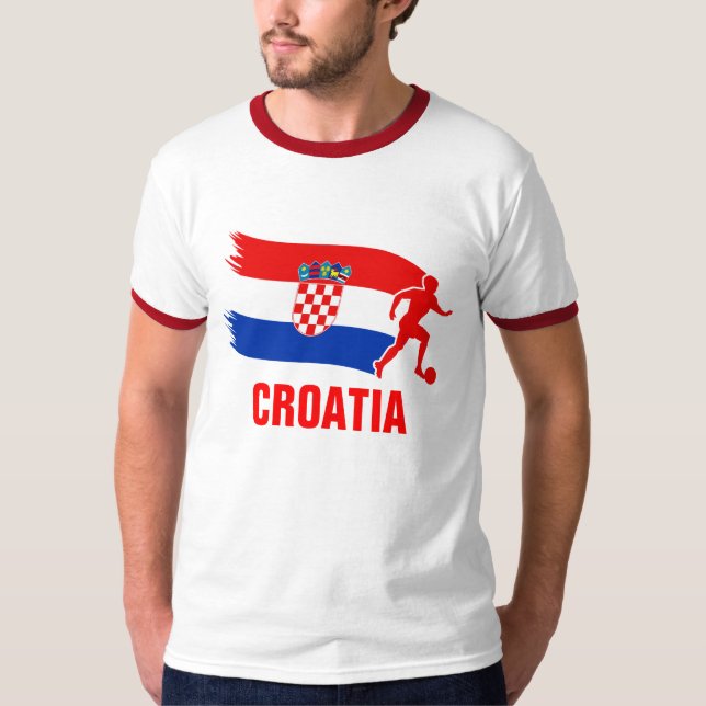 T-shirts Bandeira do futebol de Croatia (Frente)