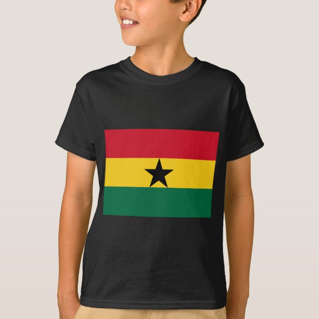 T-shirts Bandeira do Gana (Frente)