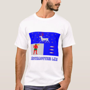 T-shirts Bandeira do län de Västerbottens com nome
