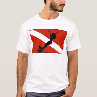 T-shirts Bandeira do mergulhador da sereia