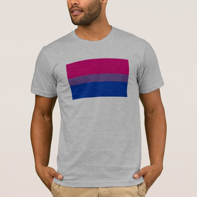 T-shirts Bandeira do Orgulho Bissexual (Frente)
