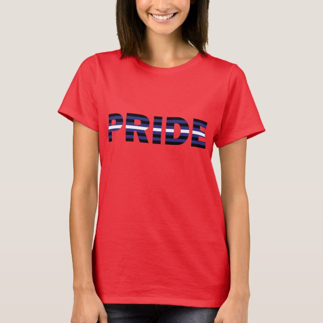 T-shirts Bandeira do Orgulho de Couro (Frente)