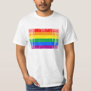 T-shirts Bandeira do orgulho gay