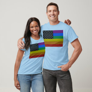 T-shirts Bandeira do orgulho gay