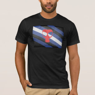 T-SHIRTS BANDEIRA DO ORGULHO MÁSCARA DE GÁS