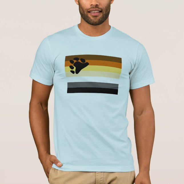 T-shirts Bandeira do Orgulho Ursa (Frente)