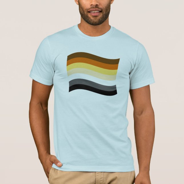 T-shirts Bandeira do Orgulho Urso (Frente)