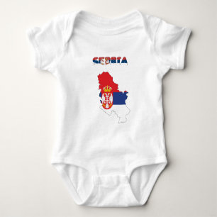 T-shirts Bandeira do país sérvio