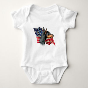T-shirts Bandeira do Pinscher do Doberman