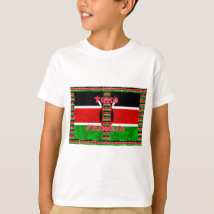 T-shirts Bandeira do Quênia: Tuko Pamoja - Design de Arte U