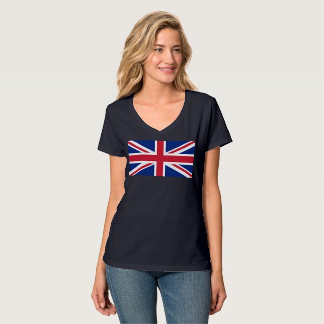 T-shirts Bandeira do Reino Unido (Frente Completa)