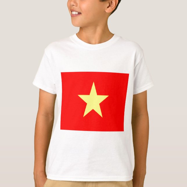 T-shirts bandeira do vietname (Frente)