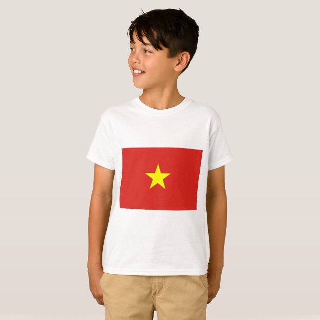 T-shirts bandeira do Vietname (Frente Completa)