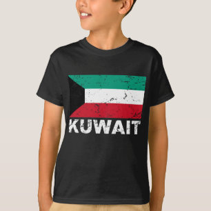 T-shirts Bandeira do vintage de Kuwait