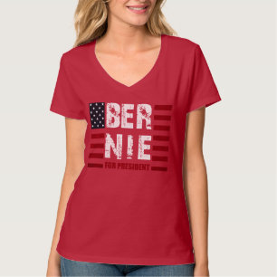 T-shirts Bandeira dos E.U. das máquinas de lixar de Bernie