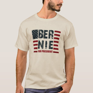 T-shirts Bandeira dos E.U. das máquinas de lixar de Bernie