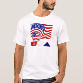 T-shirts Bandeira dos Estados Unidos da América Bola de Fut
