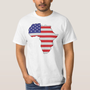 T-shirts Bandeira dos Estados Unidos de África do