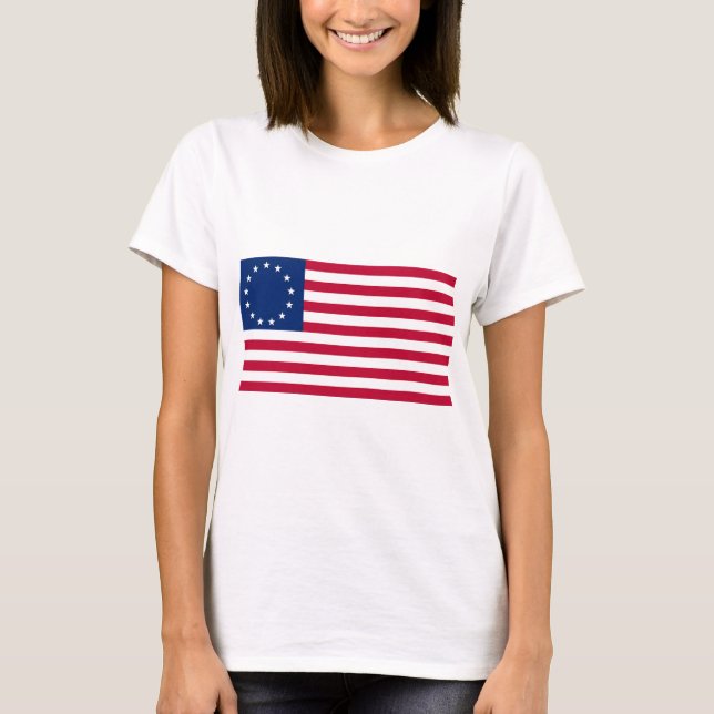 T-shirts Bandeira dos EUA Betsy Ross (Frente)