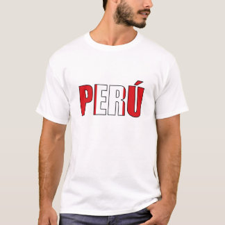 T-shirts Bandeira dos Peruvian de Peru