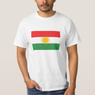 T-shirts Bandeira étnica do Curdistão