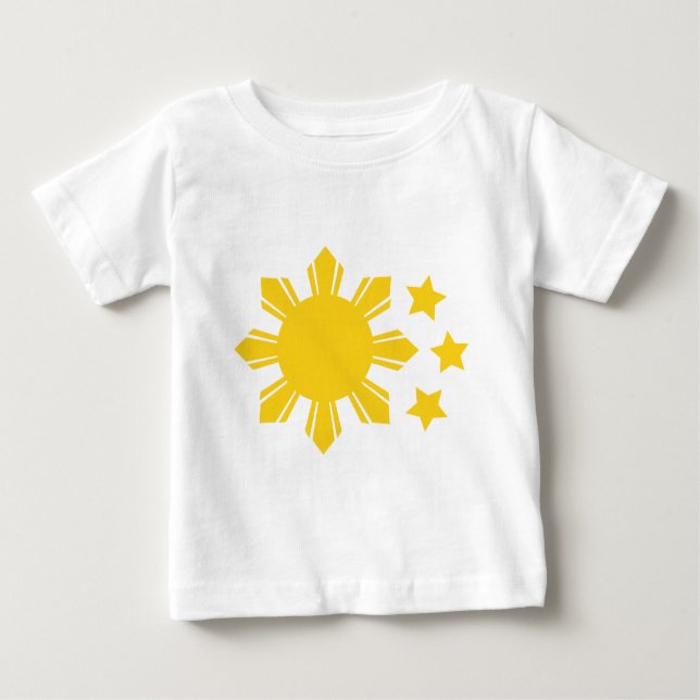 T-shirts Bandeira filipino - orgulhosa ser Pinoy! (Frente)