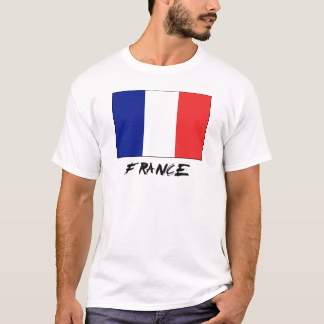 T-shirts Bandeira França (Frente)