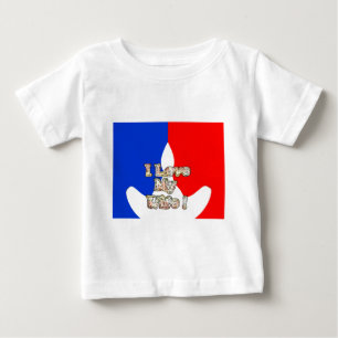 T-shirts Bandeira francesa Hakuna Matata Eu adoro a imagem 