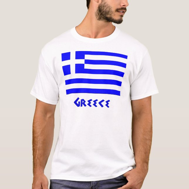 T-shirts Bandeira grega (Frente)