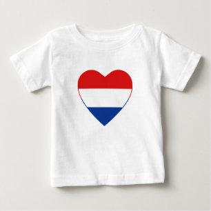 T-shirts Bandeira Holandesa Heart-Shirt