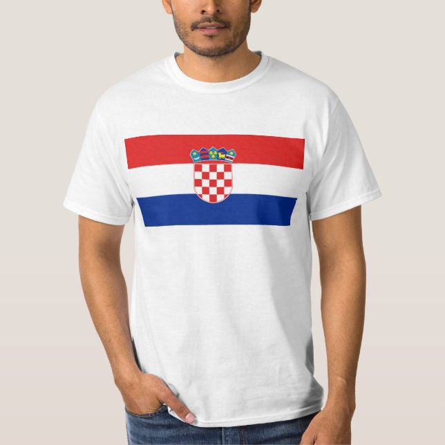 T-shirts Bandeira hora Hrvatska de Croatia (Frente)