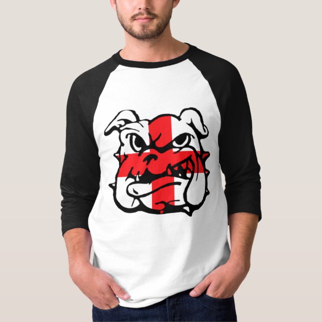 T-shirts Bandeira impressionante de Inglaterra (Frente)