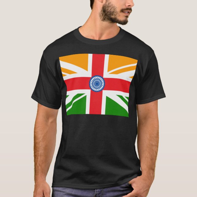 T-shirts Bandeira indiana Anglo (Frente)
