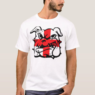 T-shirts Bandeira inglesa, buldogue inglês