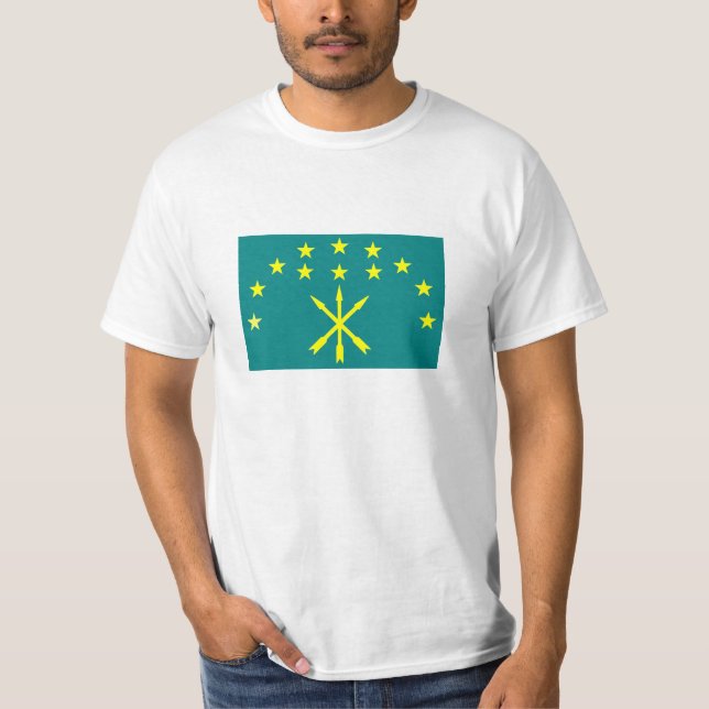 T-shirts Bandeira israelita Circassian (Frente)